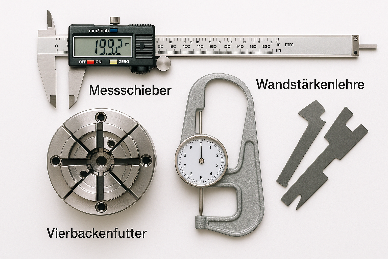 Digitaler Messschieber und andere Messwerkzeuge